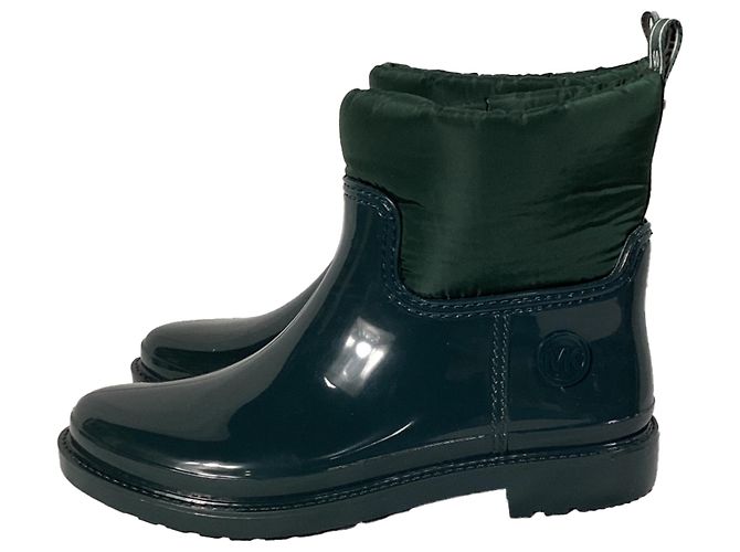 Botas de lluvia Blakely Logo Tape de Michael Kors en PVC y nylon verde carrera - vista 4
