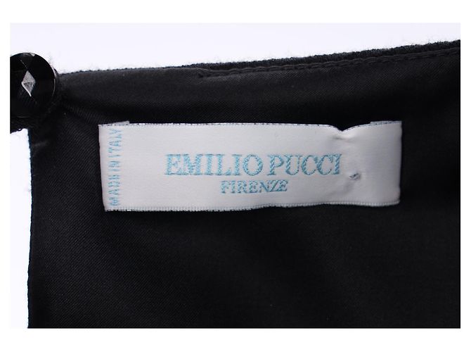 Vestido de poliéster negro con cuentas Frenze de Emilio Pucci - vista 9