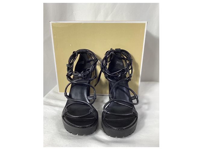 Sandali Vero Platform Michael Kors in pelle nera - vista 13