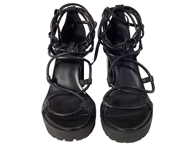 Sandali Vero Platform Michael Kors in pelle nera - vista 2