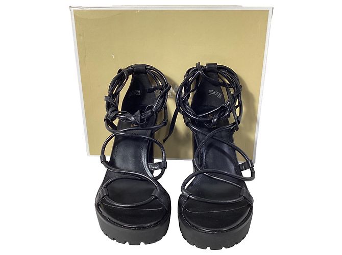 Sandali Vero Platform Michael Kors in pelle nera - vista 5