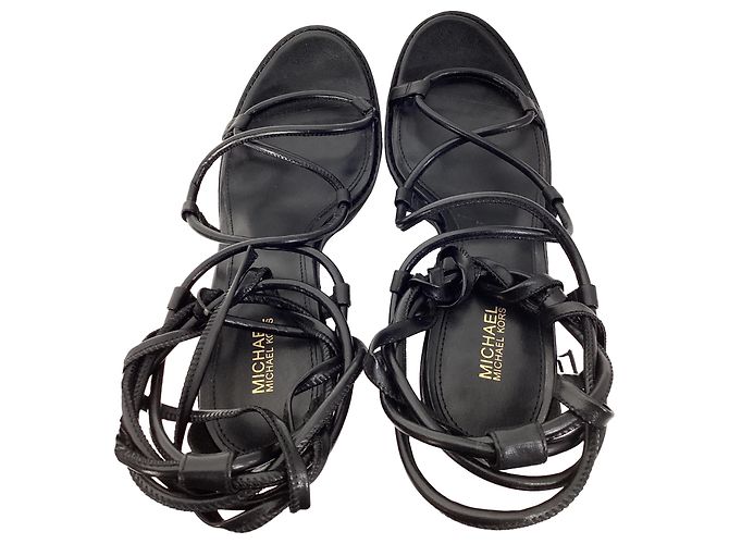 Sandali Vero Platform Michael Kors in pelle nera - vista 6