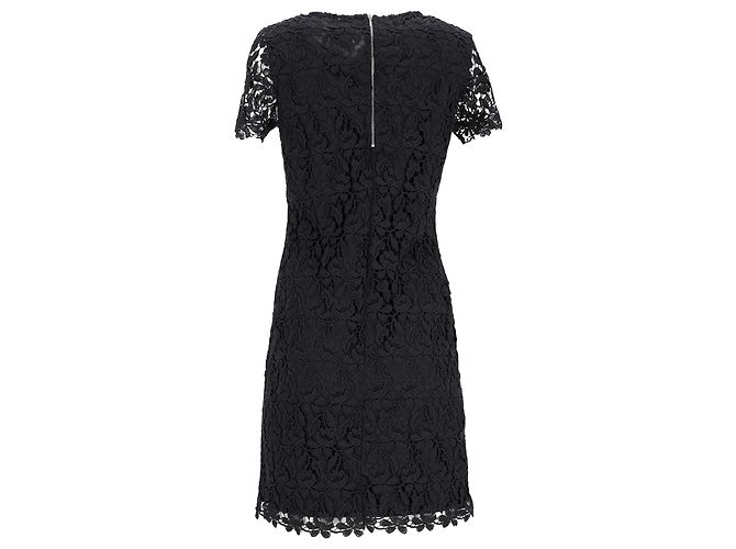 Hugo Boss Boss Hug Boss Spitzenkleid aus schwarzem Polyester - Ansicht 3