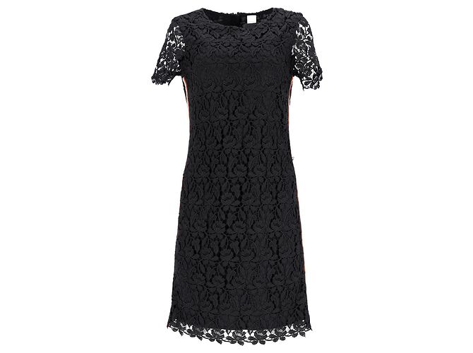 Hugo Boss Boss Hug Boss Spitzenkleid aus schwarzem Polyester - Ansicht 7