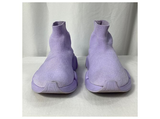 Baskets Balenciaga Speed 2.0 en polyester violet - vue 13
