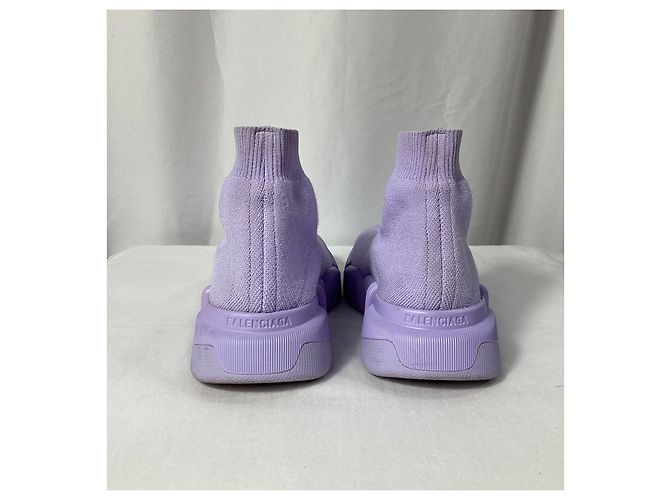 Baskets Balenciaga Speed 2.0 en polyester violet - vue 14