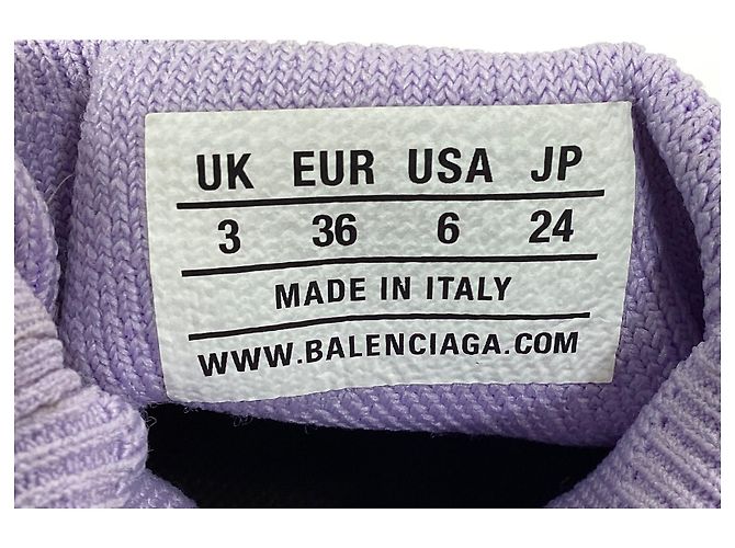 Baskets Balenciaga Speed 2.0 en polyester violet - vue 18