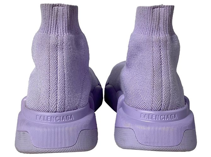 Baskets Balenciaga Speed 2.0 en polyester violet - vue 3