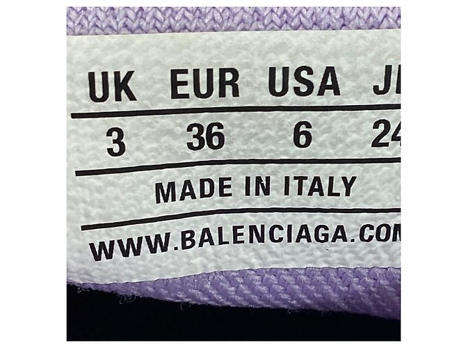 Baskets Balenciaga Speed 2.0 en polyester violet - vue 7