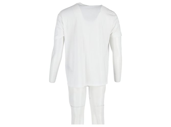Camiseta de jersey slim-fit Tom Ford em algodão branco Cru - vista 6