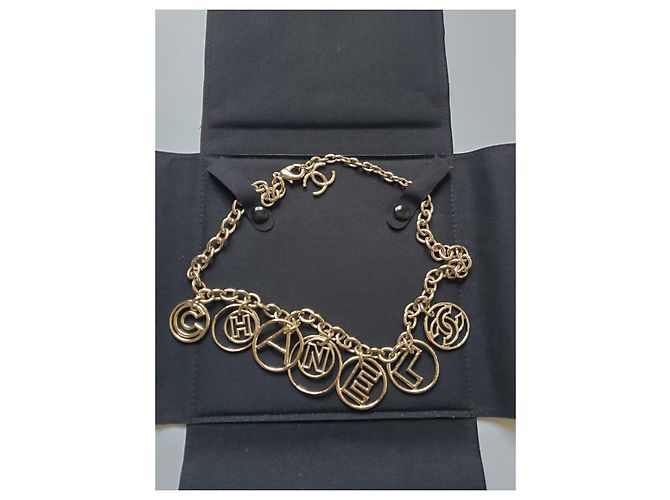 Collana Choker Chanel in Metallo Dorato D'oro - vista 2