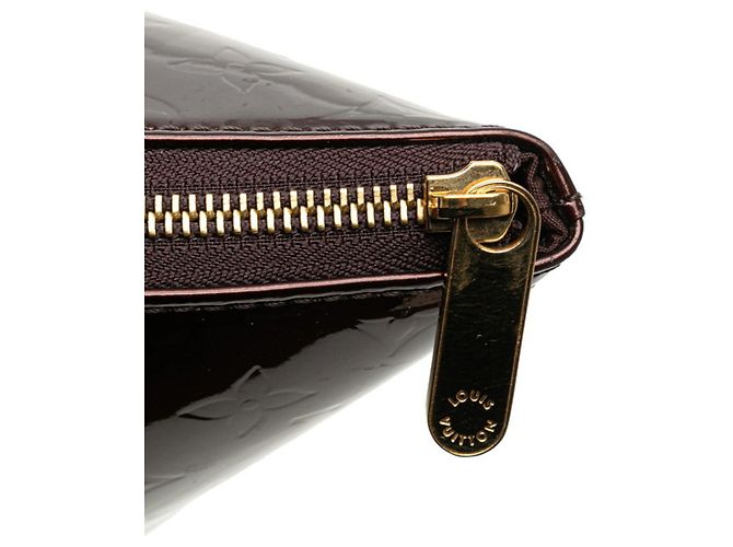 Borsa Louis Vuitton Monogram Vernis Bellevue GM Marrone Bordò - vista 10