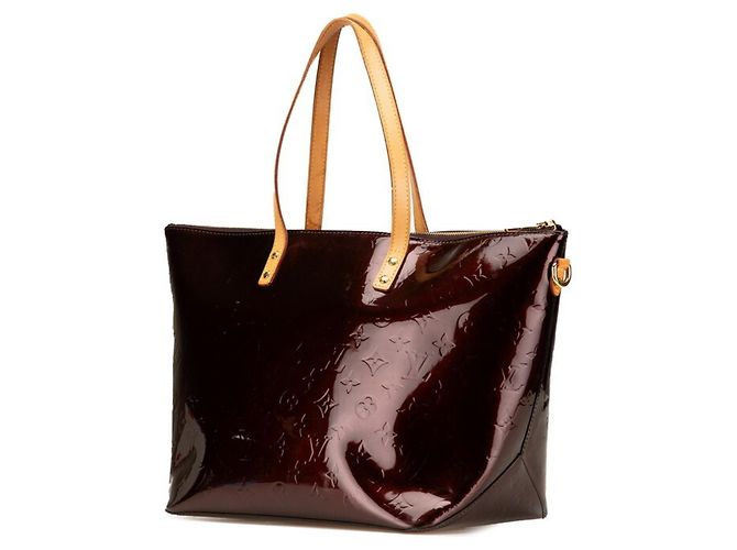 Borsa Louis Vuitton Monogram Vernis Bellevue GM Marrone Bordò - vista 2