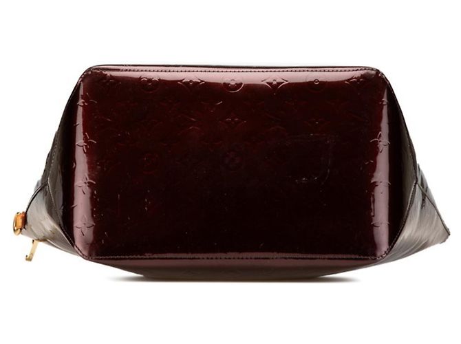 Borsa Louis Vuitton Monogram Vernis Bellevue GM Marrone Bordò - vista 3