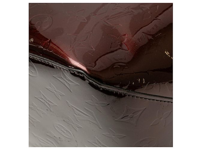 Borsa Louis Vuitton Monogram Vernis Bellevue GM Marrone Bordò - vista 4