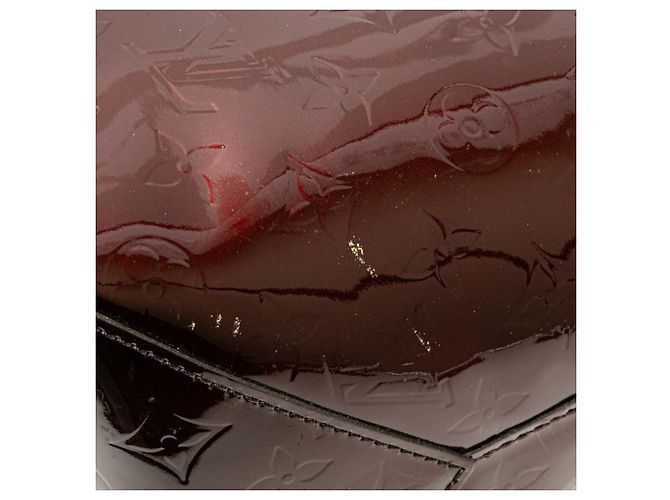 Borsa Louis Vuitton Monogram Vernis Bellevue GM Marrone Bordò - vista 5