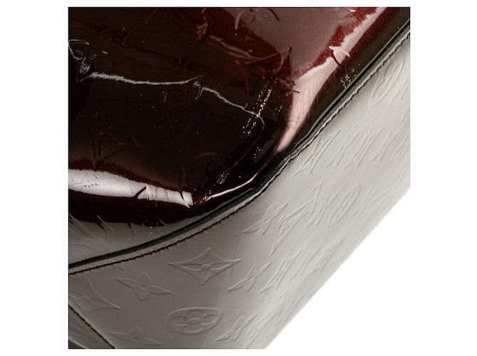 Borsa Louis Vuitton Monogram Vernis Bellevue GM Marrone Bordò - vista 6