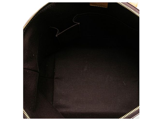 Borsa Louis Vuitton Monogram Vernis Bellevue GM Marrone Bordò - vista 9