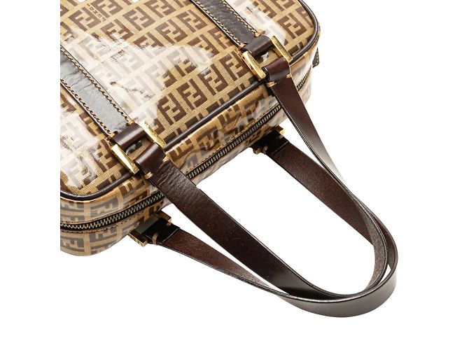 Borsa Fendi Zucchino Marrone - vista 4
