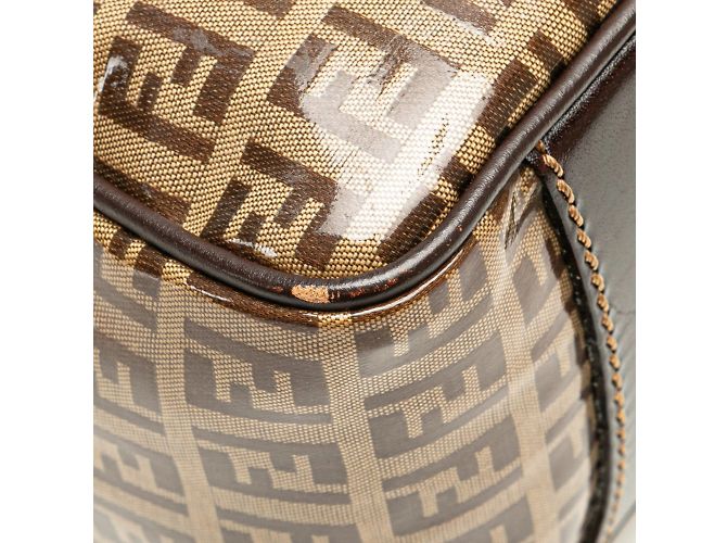 Borsa Fendi Zucchino Marrone - vista 5