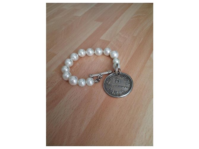 Chanel Perlenarmband mit Medaillon Mehrfarben - Ansicht 5