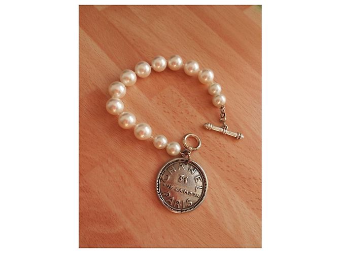 Chanel Perlenarmband mit Medaillon Mehrfarben - Ansicht 6