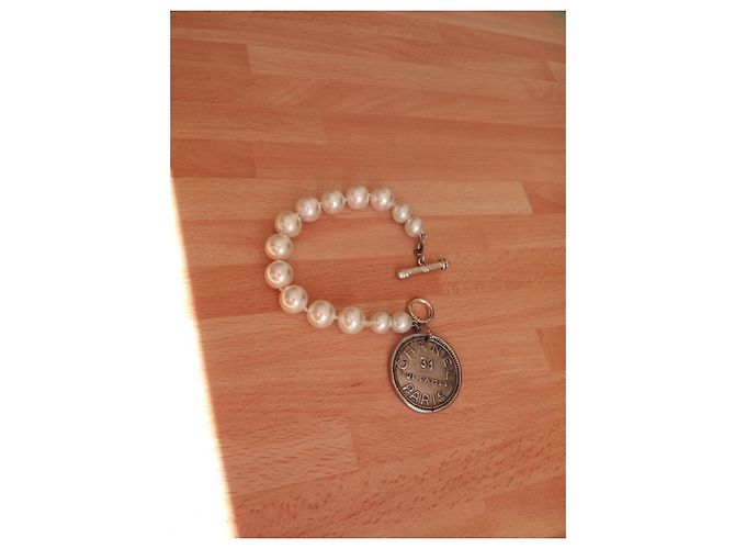 Chanel Perlenarmband mit Medaillon Mehrfarben - Ansicht 7
