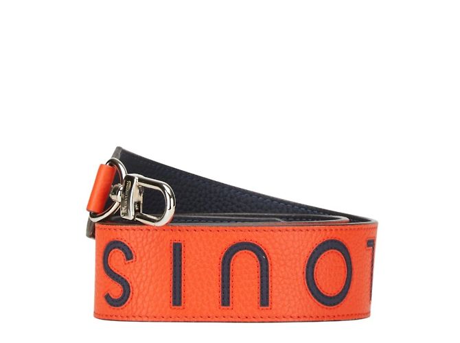 Cinghia a spalla in pelle arancione vulcano Louis Vuitton - vista 2