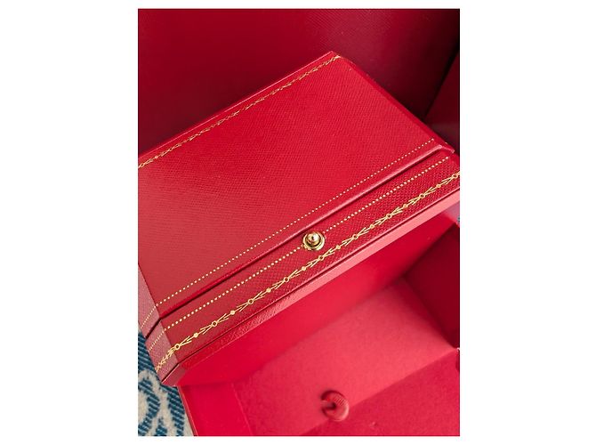 Cartier Steifer Armreif Bangle Manschette gefütterte Box Love Nail JUC Papiertüte Rot - Ansicht 17