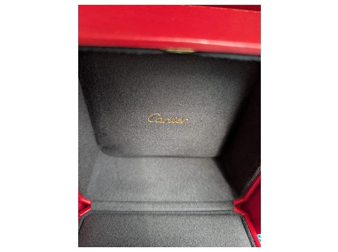 Cartier Steifer Armreif Bangle Manschette gefütterte Box Love Nail JUC Papiertüte Rot - Ansicht 5