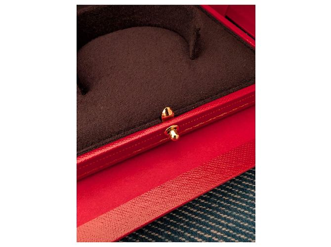 Cartier Steifer Armreif Bangle Manschette gefütterte Box Love Nail JUC Papiertüte Rot - Ansicht 8