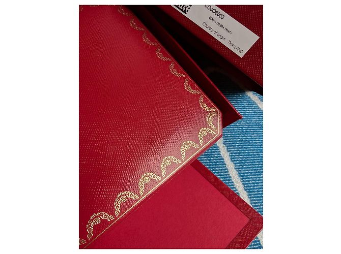 Cartier Love Trinity JUC Armband Bangle Doppelkasten Papiertüte Rot - Ansicht 12