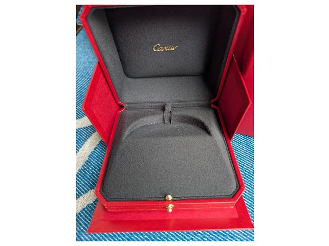 Cartier Love Trinity JUC Armband Bangle Doppelkasten Papiertüte Rot - Ansicht 3