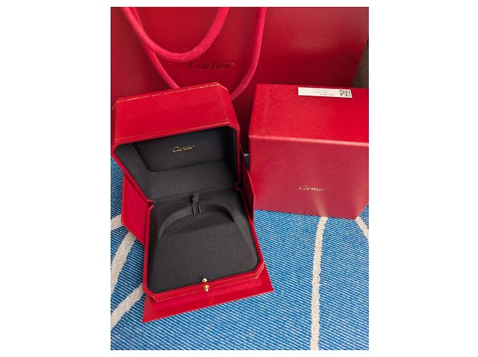 Cartier Love Trinity JUC Armband Bangle Doppelkasten Papiertüte Rot - Ansicht 5