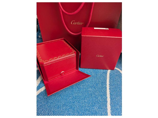 Cartier Love Trinity JUC Armband Bangle Doppelkasten Papiertüte Rot - Ansicht 9