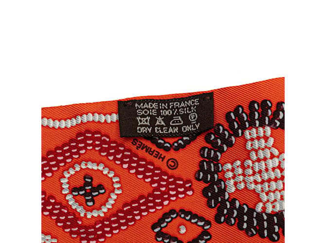 Hermès Foulard Hermes Twilly Kelly in Perle Arancione - vista 4