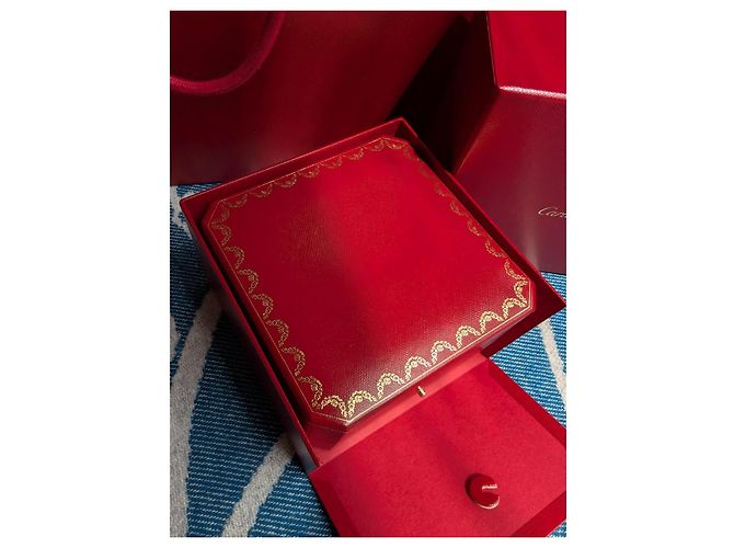 Cartier Bracciale Love Trinity JUC Scatola cuscino Sacchetto di carta Rosso - vista 9