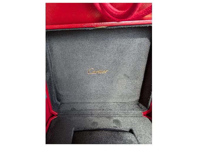 Cartier Traditionelle Uhren- und Schmuckbox und Papiertüte Rot - Ansicht 16