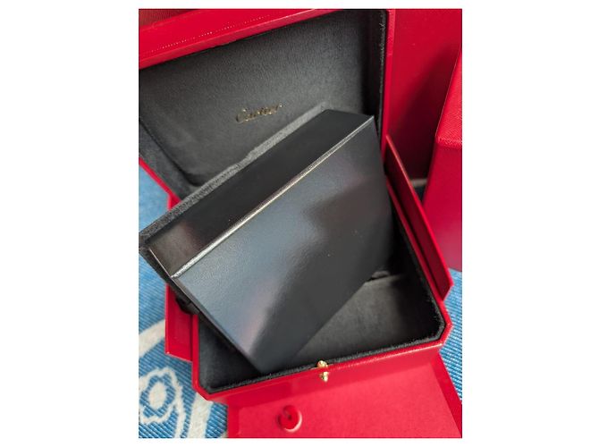 Cartier Traditionelle Uhren- und Schmuckbox und Papiertüte Rot - Ansicht 5