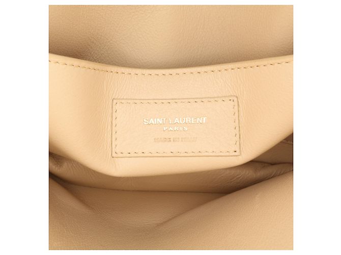 Saint Laurent Beige Medium Quilted Suede Monogram Solferino Crossbody - vista 5