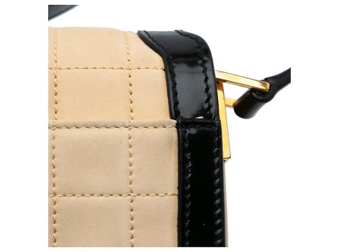 Saint Laurent Beige Medium Quilted Suede Monogram Solferino Crossbody - vista 9