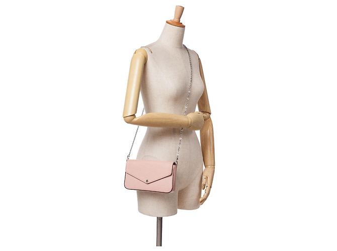 Pochette Felicie Epi Rosa Louis Vuitton - vista 13