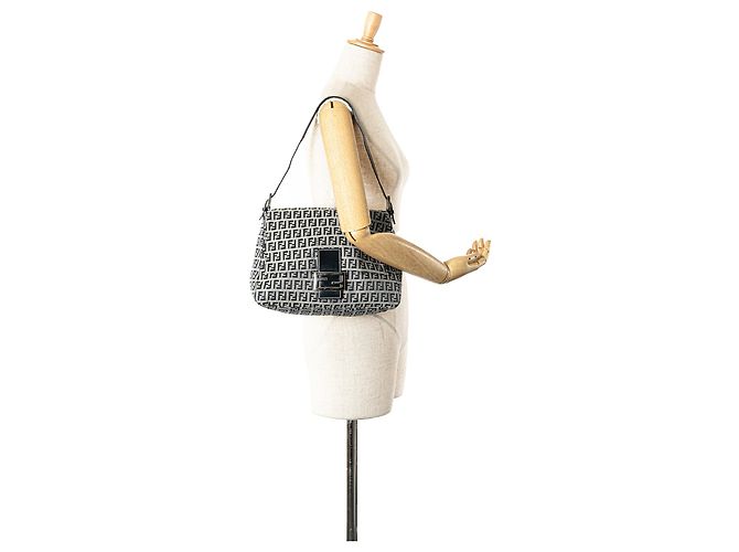 Fendi Grigio Zucchino Tela Mamma Per Sempre Marrone - vista 11