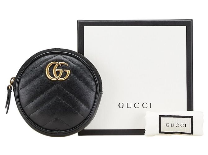 Monedero en forma de corazón Gucci GG Marmont Negro - vista 11