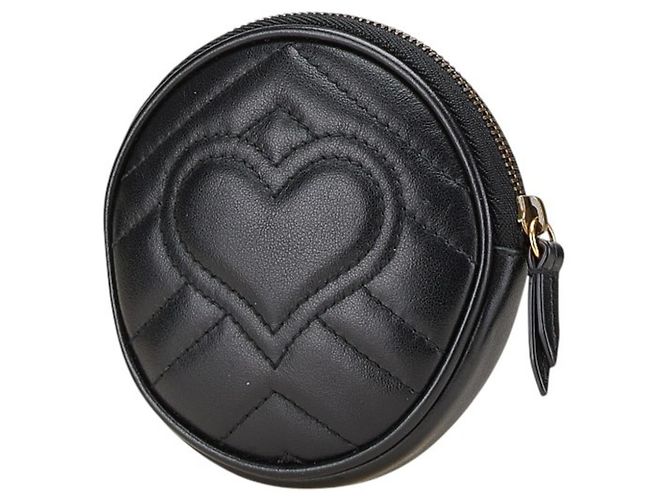 Monedero en forma de corazón Gucci GG Marmont Negro - vista 2