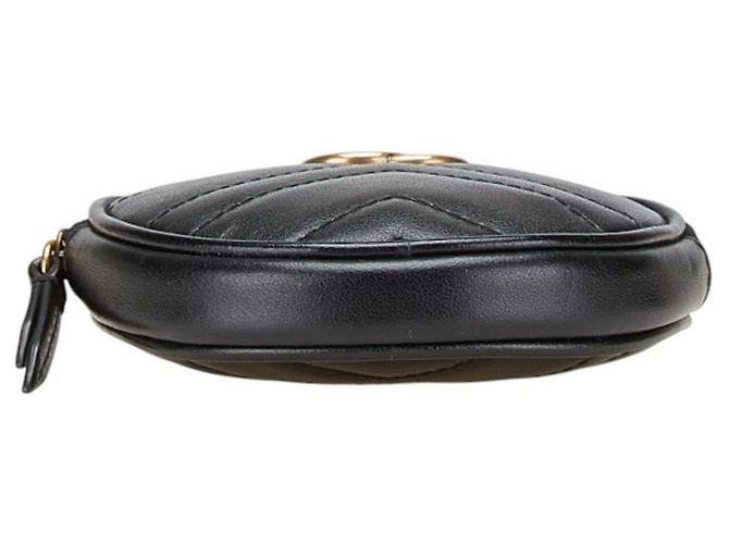 Monedero en forma de corazón Gucci GG Marmont Negro - vista 3