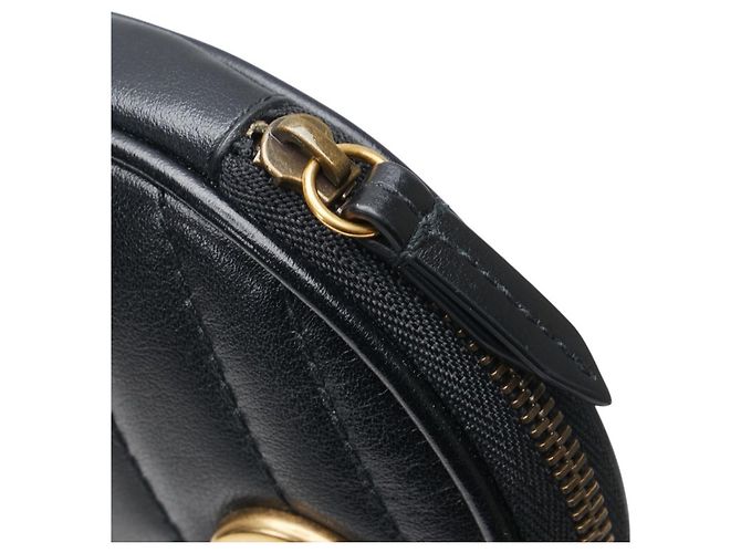 Monedero en forma de corazón Gucci GG Marmont Negro - vista 6