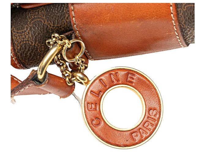 Céline Borsa a mano Celine Macadam Borsa a spalla Marrone - vista 10