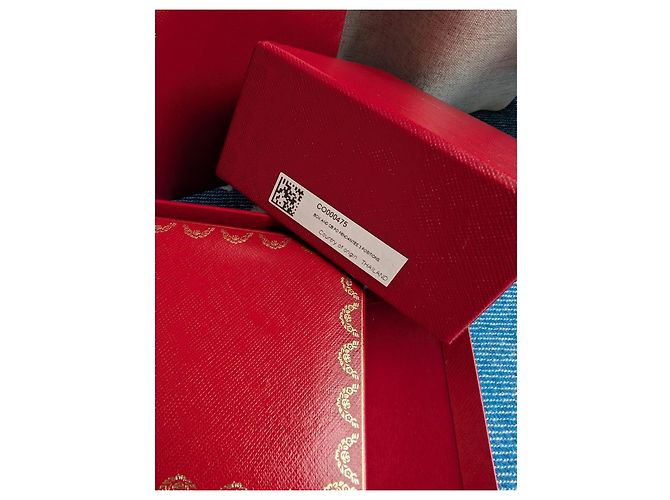 Cartier Vertikales Display-Box für große Creolenohrringe mit Papiertüte Rot - Ansicht 10
