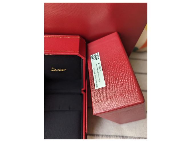 Cartier Vertikales Display-Box für große Creolenohrringe mit Papiertüte Rot - Ansicht 15